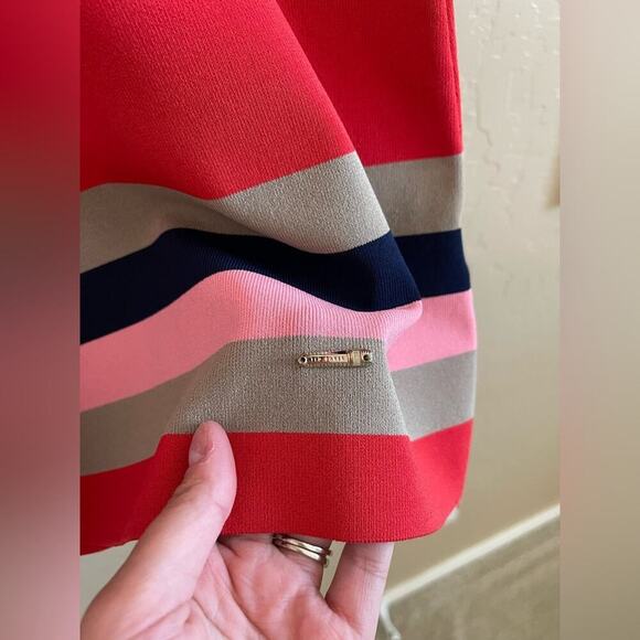 New Ted Baker Origami Colour By Numbers Color Block Shirt Dress 8 - Picture 6 of 13